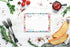 Recipe Box with Cards: 50 Count Floral Recipe Cards, Metal Recipe Box, 4x6 Recipe Cards