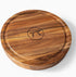 Outset 3-in-1 Acacia Wood Salt Rimmer, Cutting Board and Storage Container, 6.38" x 6.38" x 1.06" inches