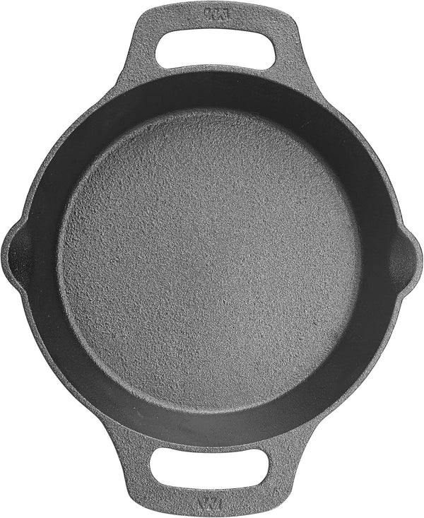 WINCO Cast Iron Skillet, Black Cooking Pan