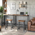 Set 2, Counter 23.6 Inches ULBC074B01 VASAGLE Bar Stools of Height Stools, Bar Chairs with Footrest, High Kitchen