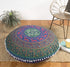 32" Popular Handicrafts Floor Pillow Cushion Cover - Large Round Hippie Printed Pouf Shams- Meditation Seating Ottoman
