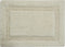 Bath Rug 100% Soft Cotton, 34x21 Inch, Latex Non-Skid Backing, Solid Ivory Color
