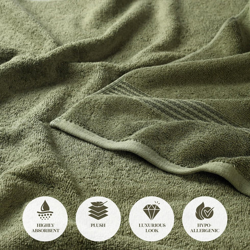 3-Piece Set, 1 1 1 Superior Egyptian Cotton Towel Assorted Towels, Home Bathroom, Master, Guest Bath, Decor Essentials