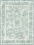 Boho Vintage Modern Area Rugs, Washable Neutral Small Carpet, Sage Green 2×3, High Traffic Doormat for Kitchen Entryway
