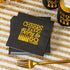 Crisky Cheers to 60 Years Napkins, Black and Gold, 60th Birthday Decorations, 60 PCS, 3-Ply