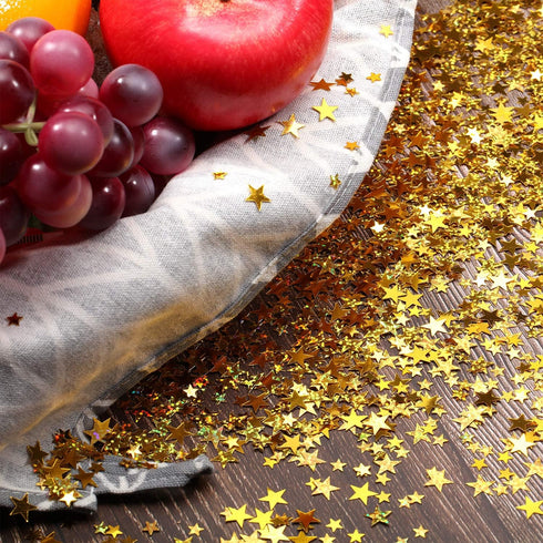Hestya 60g Star Confetti Glitter Table Confetti - Metallic Foil Stars for Party Wedding Festival Decorations (Glitter