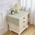 Small Bedside Tablecloth Nightstand Cover Cloth with Tassels Rustic Farmhouse End Table