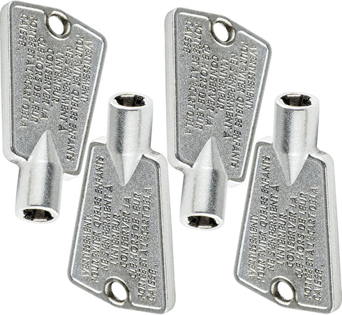 BlueStars 216702900 Metal Freezer Door Key, Compatible with Frigidaire & Kenmore Freezers - Pack of 4