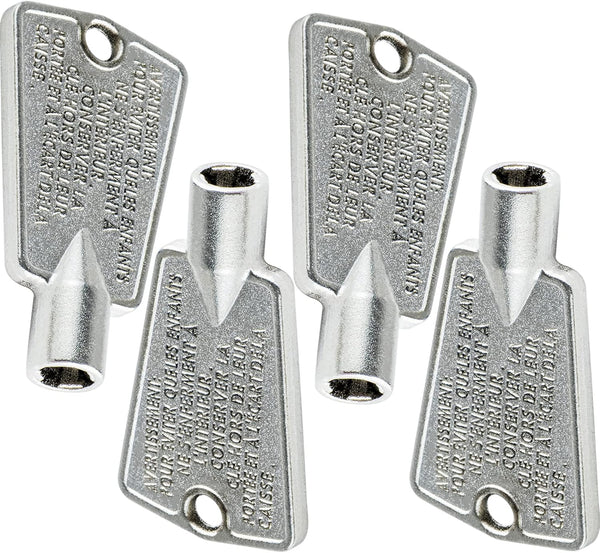 BlueStars 216702900 Metal Freezer Door Key, Compatible with Frigidaire & Kenmore Freezers - Pack of 4