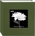 Pioneer Fabric Frame Cover Photo Album, Herbal Green, 100 Pocket