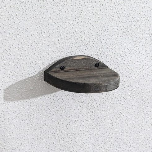 Set 2 4Inch Freezing point Small Floating Shelves for Wall of Semicircle Wood Mini Wall Shelf Decor Plant Display