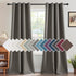 H.VERSAILTEX Linen Blackout Curtain 84 Inches Long, Thermal Insulated Grommet Drapes, Primitive Textured Burlap Effect