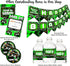 POP parties Ink Gaming Green Waterproof Bottle Labels, 20 Labels, Perfect for Gaming Party Decorations