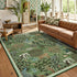 5x7 GarveeHome Jungle Animal Print Rug Washable Area Rugs for Living Room, Forest Rug Non Slip Low Pile Stain