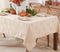 Newbridge Taupe Tremont Leaf Damask Rectangle Fabric Spring Lodge Tablecloth, 60 x