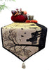 DaDa Bedding Rustic Fall Orange Tan Tapestry Table Runner - Autumn Families Vibe Decor, 13" x 90