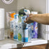 Sorbus Roll Out Bottle Organization Bins, Clear Plastic Containers with Wheels & Handles for Kitchen Storage