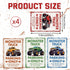 4 Pcs Monster Truck Parking Only Wall Decor for Boys, Monster Jam Only Violators Will Be Smashed Wall Room Door Signs