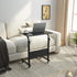 Table,Black,05#1-60BK-S8-US SogesGame Side Table with Wheels, Home Snack Side Table with Castors Mobile End