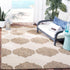SAFAVIEH Courtyard Collection Accent Rug, 2' x 3'7", Beige & Navy, Non-Shedding, Easy Care Indoor/Outdoor