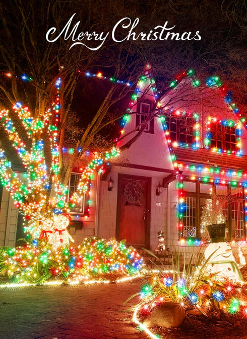 4 Pack 66FT 200 Timer,8 Brightown Christmas Lights Outdoor Battery Operated, Total LED Battery Powered Fairy Lights