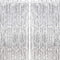 CHRORINE 2pcs 3ft x 8.3ft Silver Tinsel Foil Fringe Curtains for Birthday Graduation Engagement Party Decorations