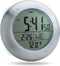 Extra Large Shower Clock with Suction Cups, Water Resistant Clock for Bathroom, Date and Temperature Display