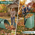 2 Pack 60 Gallon Large Leaf Collector, Dustpan-Style Lawn and Leaf Bags, Collapsible Yard Waste Bags Easy Storage