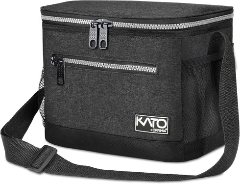 Tirrinia Insulated Lunch Box for Men/Women, Leakproof Lunch Bag for School Work, Charcoal Soft Cooler