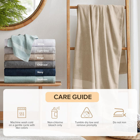 Set 6 Set 2 2 2 Sets Set Comfort Spaces Turkish Bathroom Towel Piece Luxury Bath Towel Hand Towel for Bathroom