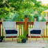 Set 2 4 Inch 21"X21" 2 Pack Giantex of Tufted Patio Cushions, Thick Outdoor Chair Pads, Waterproof and High Elasticity