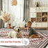 nuLOOM Leighton Machine Washable Southwestern Medallion Accent Rug, Ultra Thin, 2x3, Beige for Indoor Use