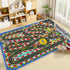 39''x59'' Kids Racing Rug Car Road Kid Rug Carpet Playmat for Playoom Traffic Road Kid Play Mat for BedroomKids