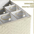 Sorbus Stemware Storage Chest - Deluxe Quilted Case for Wine Glasses, Service for 12 (Beige)