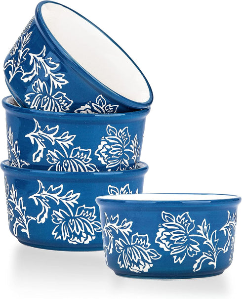 Wisenvoy Ramekins, Creme Brulee Ramekins, Ceramic Ramekins 8 Oz, Oven Safe