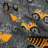 6 Set Set, Bag(1 1 1 2 1 Piece Construction Comforter Full, Truck Cars Excavator Tractor Dark Grey Bedding Soft