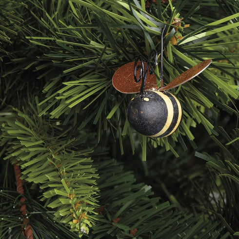 Primitives by Kathy Rustic Mini Ornament Set, Set of 12, Bee, 12 Count