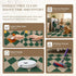 PureCozy 2x8 Checkered Easy Jute Runner Rug Non Slip Hallway Kitchen Washable Outdoor Rug for Entryway Indoor