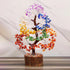 Crocon Seven Chakra Gemstone Tree, Feng Shui Figurine, Money Bonsai, Good Luck Reiki Healing Crystals, Size 10-12"