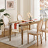 14 90 Inch 90 Inches ZeeMart Macrame Style Bicolor Stitching Table Runner, x Orange/Ivory, Boho Burnt Orange Fall Table
