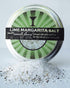 Rimmerz 4 oz rokz Lime Margarita Salt Natural Margarita Salt for Cocktails & Mocktails Premium Lime Cocktail Rim Salt