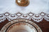 White Jacquard Peacock Tail European Lace Table Runner, Dresser Scarf, Wedding Décor