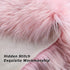 18" 18" OKAYDA x Round Faux Sheepskin Chair Cover Seat Cushion Pad Super Fluffy Soft Fur Rug for Vanity Chair, Car