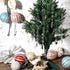 Jetec 72 Pieces Crystal Christmas Tree Ornaments - Clear Beads Garland with Water Drop Pendants and Hooks