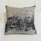 THE-TINOART Sparkling Gold and Grey Modern Throw Pillow Covers 18x18, Luxury Jacquard Pillow
