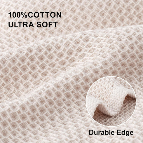 8-Pack 12x12 Inches, joybest Cotton Kitchen Dish Cloths, Waffle Weave Ultra Soft Absorbent Dish Towels Washcloths Quick