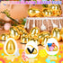Palonu 72 2.3 Pcs Golden Metallic Easter Eggs, Reusable Shiny Plastic Empty Fillable Easter Themed Hunt Basket Stuffers
