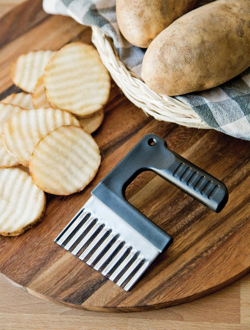 Fox Run Wavy Vegetable/Cheese Slicer - Stainless Steel, 1 x 4 x 5.25 Inches