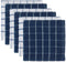 DII Nautical Blue Basic Terry Collection Windowpane Dishcloth Set, 12x12, 6 Piece