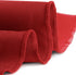 Gee Di Moda Round Tablecloth - 132 Inch Red Round Table Cloth for 72 to 96 Inch Round Tables, Heavy Duty Washable Fabric